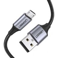 Дата кабель USB 2.0 AM to Micro 5P 1.5m 2A US290 black Ugreen (60147)