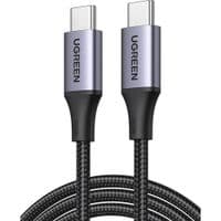 Кабель для передачи данных USB-C — USB-C 1,0 м, 240 Вт, US535, цвет «серый космос», Ugreen (15311)