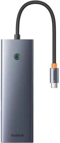 Концентратор Baseus USB-C 10-in-1 HDMI 4K60Hz + VGA + 3xUSB 3.0 + PD + RJ45 1000Mbps + SD/TF + 3.5mm gray (B0005280C811-00)