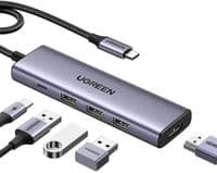 Концентратор Ugreen USB-C to HDMI + 3xUSB 3.0 + PD CM511 gray (15596)