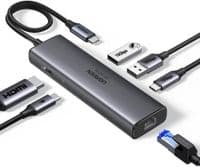 Концентратор Ugreen USB-C to HDMI + 2xUSB 3.2 + USB-C 3.2 + RJ45 + PD CM512 gray (45000)