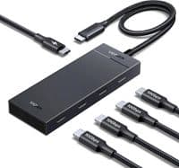 Концентратор Ugreen USB-C to 4xUSB-C 3.2 Gen2 10Gbps + PD CM806 black (55334)