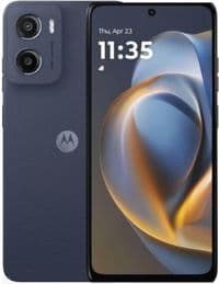 Смартфон Motorola G05, Denim Blue, 2 Nano-SIM, 6.67" (1612х720, IPS), MediaTek Helio G81 (8x2GHz), RAM 8GB, ROM 256GB, MicroSD (до 1 ТБ), GPS, WiFi, Bluetooth, 50Mp + 8Mp, 5200 mAh, Type-C, IP54, Android 15 (PB6L0059RS)