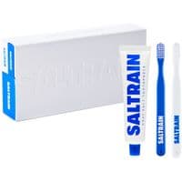 Набор косметики Saltrain Dental Kit Сине-белый Зубная паста с серой солью 100 мл + Щетка 2 шт. (8809552278323)