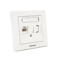 Розетка Panasonic Karre Plus 55 комп'ютерна RJ45 CAT6e, біла