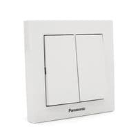 Выключатель Panasonic Karre Plus 55 двухклавишный, белый