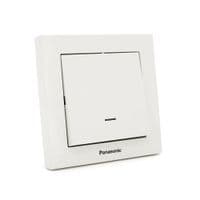 Выключатель Panasonic Karre Plus 55 одноклавишный с подсветкой, бетый