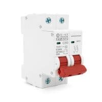 Автоматический выключатель постоянного тока ZUOYI Z7-63Z 2P C50 DC250-1000V, 50A, 6kA, DIN, 80*35.4*44.8mm