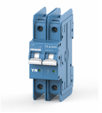 Автоматический выключатель постоянного тока YRO YRL7-63DC 2P 63A DC600V 6kA, DIN, 80*36*44.8mm