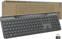 LOGITECH Slim Solar+ для бізнесу - ГРАФІТ - МІЖНАРОДНИЙ - США - 2.4 ГГц/BT - INTNL-973 - UNIV