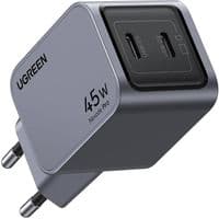 Зарядное устройство для Ugreen 2xUSB-C PD45W GaN X707 gray (35008)
