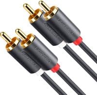Кабель мультимедійний 2xRCA M to 2xRCA M 3.0m AV104 black Ugreen (10519)
