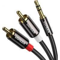 Кабель мультимедийный 3.5mm M to 2xRCA M 3.0m AV116 black Ugreen (10590)