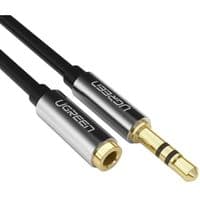 Кабель мультимедійний 3.5mm M to 3.5mm F 1.0m AV118 gray Ugreen (10592)