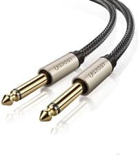 Кабель мультимедийный 6.35mm M to 6.35mm M 2.0m AV128 gray Ugreen (10638)