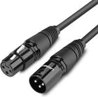 Кабель мультимедийный XLR M to XLR F 3.0m AV130 black Ugreen (20711)