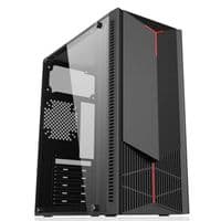 Корпус GTL Gaming "Dark Fire", Black, без БП, Mid Tower, ATX/Micro ATX/Mini ITX, 2xUSB 3.0, макс. CPU - --- мм / VGA - --- мм, боковая панель из акрила (GTL3201C)