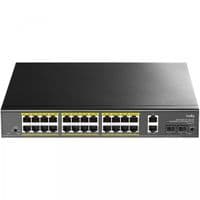 Комутатор Cudy GS1026PS2, 24-гигабитный коммутатор PoE+ с 2 портами Uplink Gig и 2 слотами Gig SFP, 300 Вт