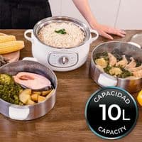 Пароварка Cecotec Vapovita SteelPot білого кольору (A01_EU01_100630)