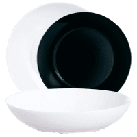 Сервіз LUMINARC APY BLACK & WHITE / 18 пр. (X1990)