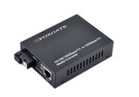 Медіаконвертер FOXGATE EC-Q-1G-1SM-1310nm, 1310 WDM одноволоконний Full / Half duplex , SC 20km (0 +70&amp;deg;C), + блок живлення 5V 1A