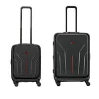 Набір валіз Wenger Amplix Hardside, полікарбонат, (S+M), TSA, 4 колеса, EXP, чорний