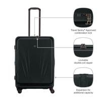 Валіза Wenger Skyon Hardside Large, великий, полікорабонат, TSA, 4 колеса, розширення, чорний