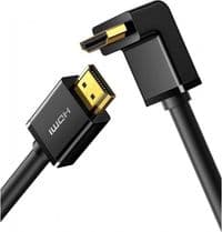 Кабель мультимедийный HDMI M to HDMI M 2.0m 90° corner HD103 black Ugreen (10173)