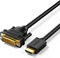 Кабель мультимедійний HDMI M to DVI M 2.0m HD106 black Ugreen (10135)