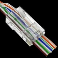 Конектор Merlion RJ-45 8P8C UTP Cat-5 (50 шт/уп.) для наскрізного підключення