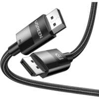 Кабель мультимедійний DisplayPort M to DisplayPort M 5.0m V1.4 braided DP114 black Ugreen (80394)