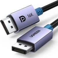 Кабель мультимедійний DisplayPort M to DisplayPort M 1.0m 16K DP118 black Ugreen (15383)
