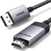Кабель мультимедийный DisplayPort M to HDMI M 2.0m V2.0 4K60Hz DP119 black Ugreen (15774)