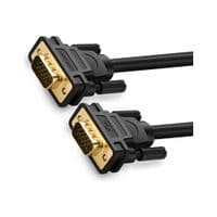 Кабель мультимедийный VGA M to VGA M 1.5m VG101 black Ugreen (11630)