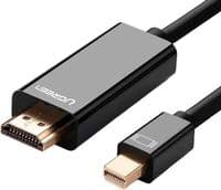 Кабель мультимедійний miniDisplayPort M to HDMI M 1.5m MD101 4K black Ugreen (20848)
