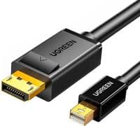 Кабель мультимедийный miniDisplayPort M to DisplayPort M 1.5m MD105 black Ugreen (10477)