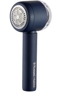 Машинка для удаления катышек Russell Hobbs, большая площадь лезвий. 90 мин. работы на одном заряде, USB, синий