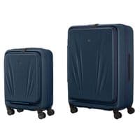 Набір валіз Wenger Skyon Hardside, полікарбонат, (S+L), TSA, 4 колеса, розширення, темно-синій