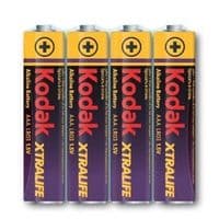 Батарейка лужна KODAK XTRALIFE LR03, ААА, 4шт у shrink, ціна за shrink