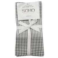 Кухонний текстиль SOHO Наб. руш. 40*40см бавовна 100% Sell Grey 4 шт.