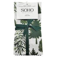 Кухонний текстиль SOHO Наб. руш. 40*40см бавовна 100% Christmas trees 4 шт.