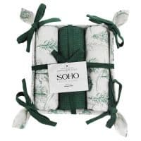 Кухонный текстиль SOHO Наб. марш. 40*60см хлопок 100% Christmas хлеб. 3 шт.
