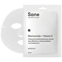 Маска для лица Sane Тканевая осветительная С ниацинамидом и витамином Е 25 мл (4820266831561)