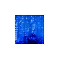 Гірлянда Voltronic Штора 120 LED Водопад Blue, 3*1 м, 8 режимів, 220V, прозора (GAR120LED-Blue)