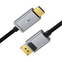 DisplayPort To HDMI Cable 4K/60HZ PVC with Nylon Jacket WITH LED