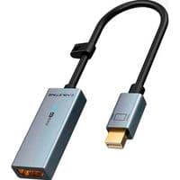 Mini Displayport to HDMI Adapter, 4K/60HZ, Black PVC jacket, WITH LED, WITH RING