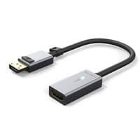 Displayport to HDMI Adapter, 4K/60HZ Black PVC jacket, WITH LED, WITH RING