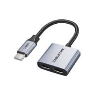 USB C to USB C Audio+USB C PD 60W Adapter