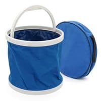 Ведро складаное туристическое, с чехлом, объем 20 литров, 24*30.5см, Blue