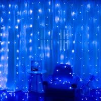 Гірлянда Voltronic Штора Водопад Blue 240 LED, 3*2 м, 220V, прозора (GAR240LED-Blue)